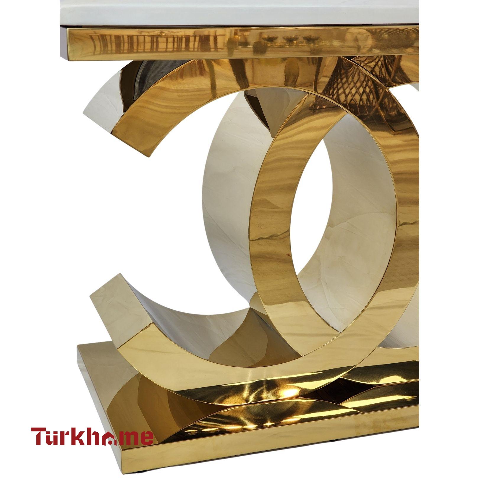 CC Marble Dining Table + 6 Chairs