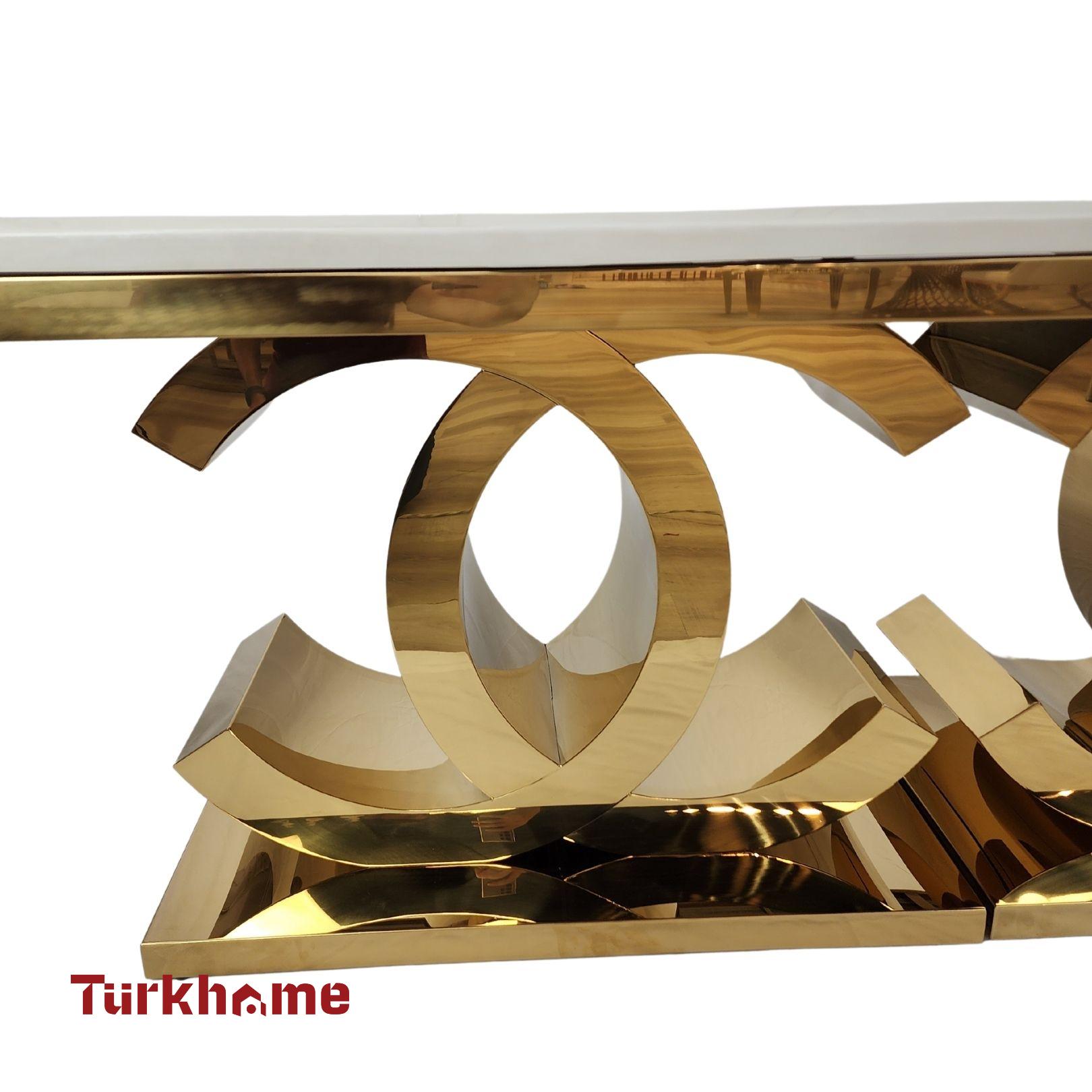 CC Marble Dining Table + 6 Chairs