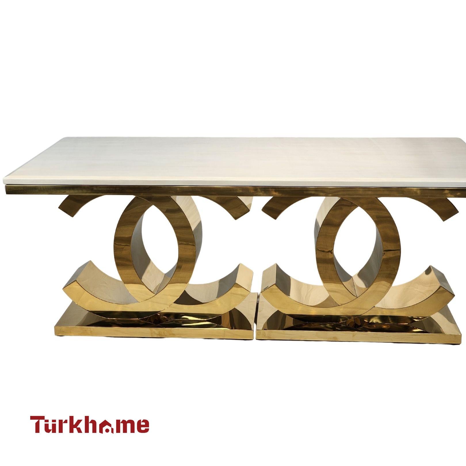 CC Marble Dining Table + 6 Chairs