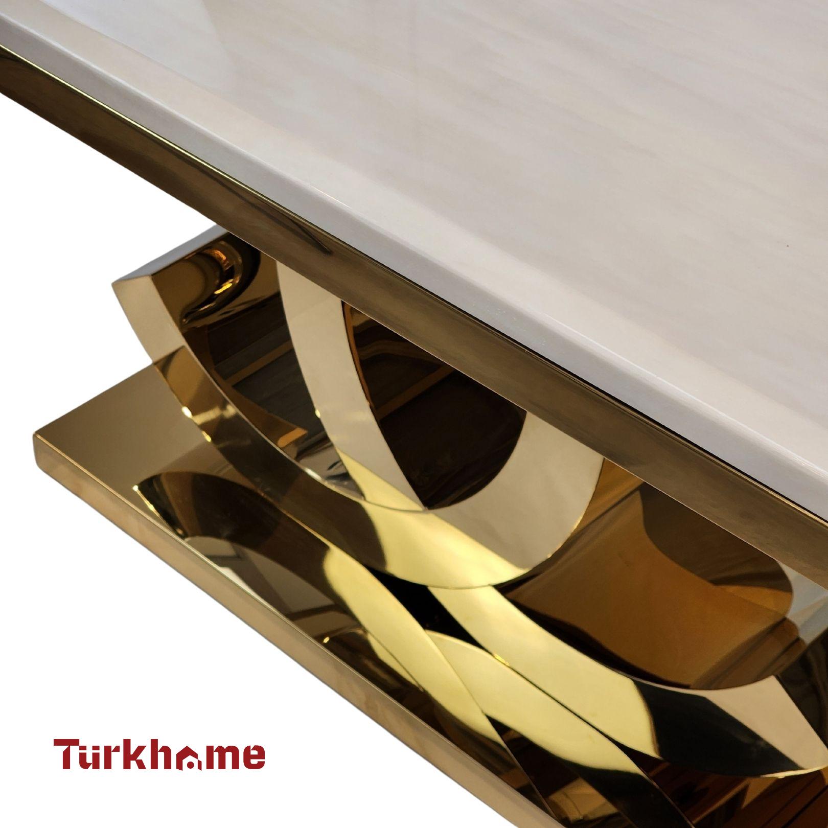 CC Marble Dining Table + 6 Chairs