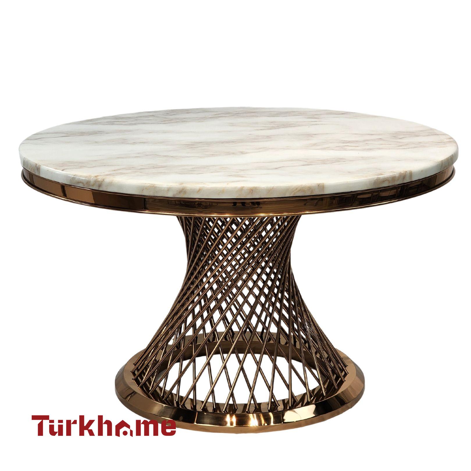 Sphere Marble Dining Table + 4 Chairs