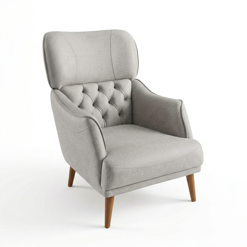 ALYA Arm Chair (Grey) (Brand New)