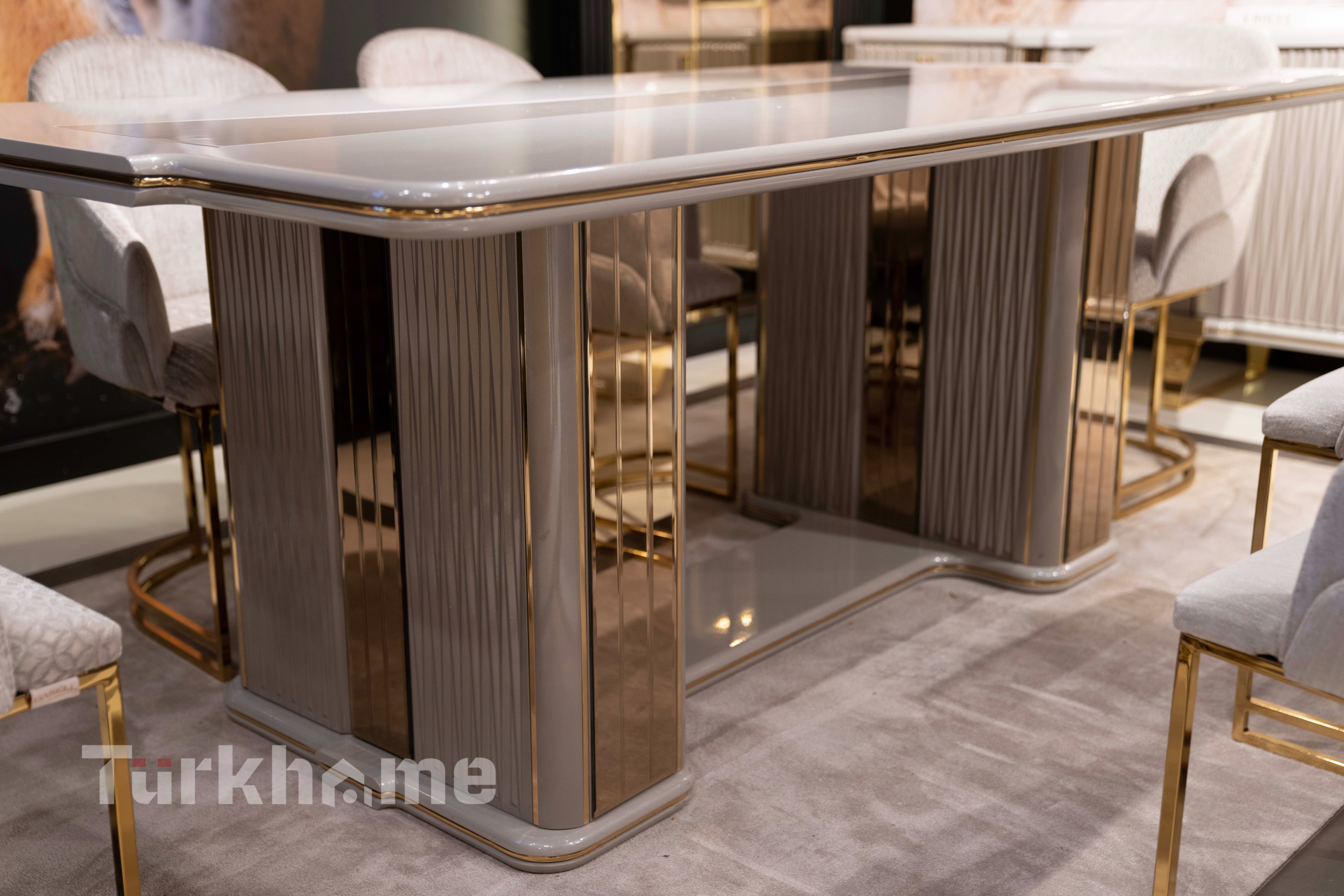 VERSACE Dining Table + 6 Chairs