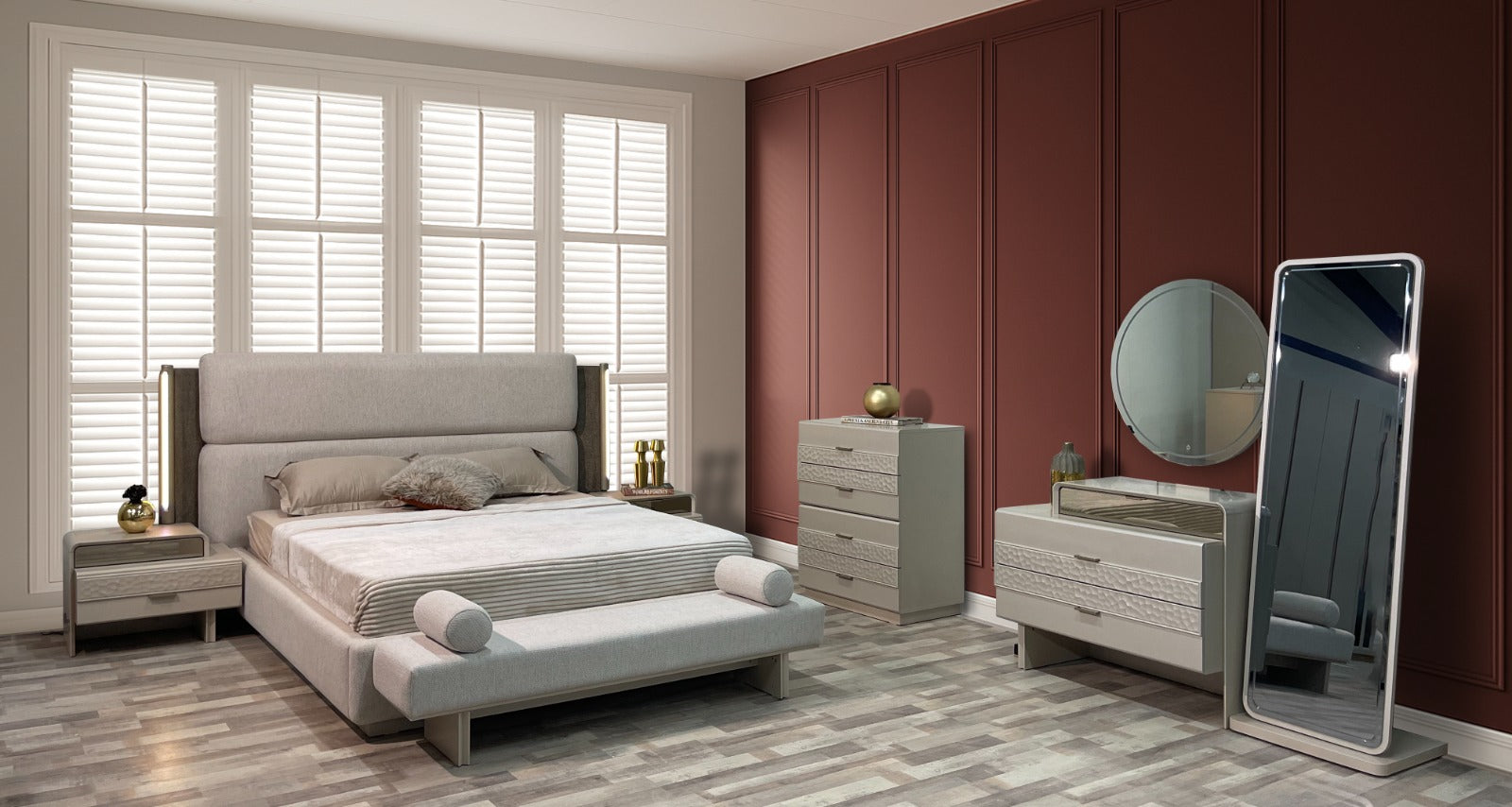 Sultana-Luxe Bedroom with Hydraulic Storage