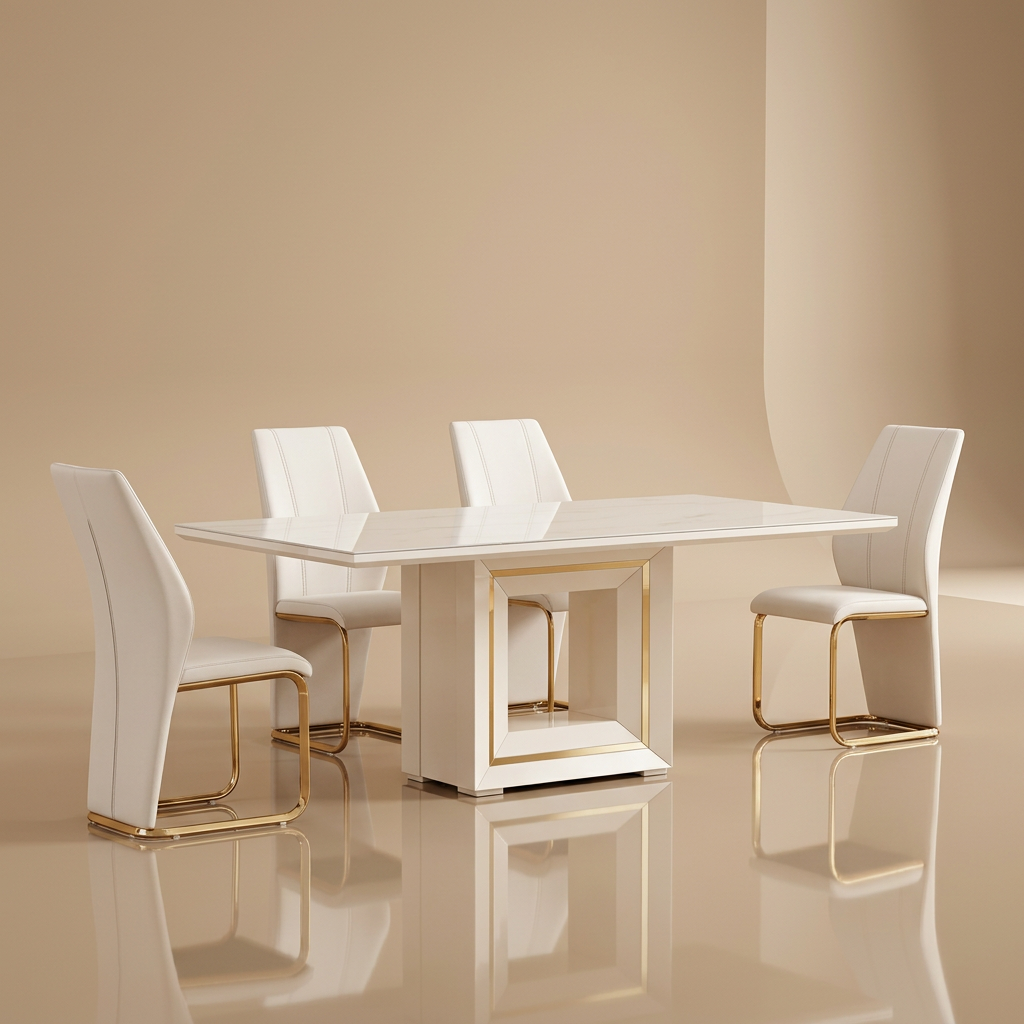 Sandstorm Dining Table + 6 Chairs