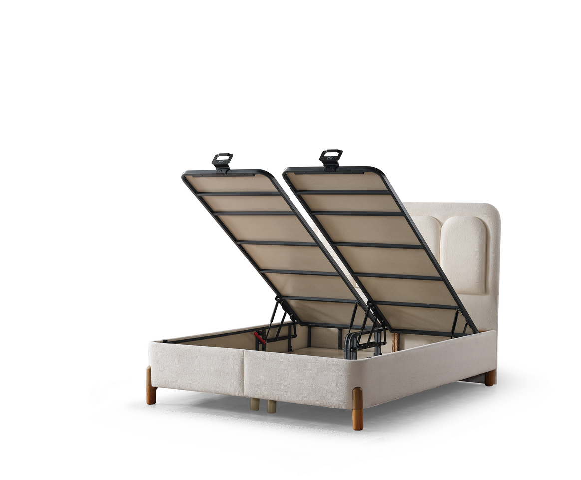 Queen Uludag Bed (Storage) + 1 night Stand