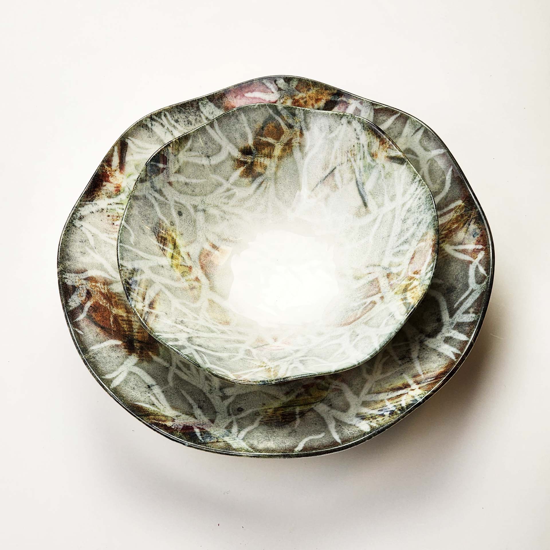 Güral Dinner Set for 6 People - White Fruity - 24 PCS