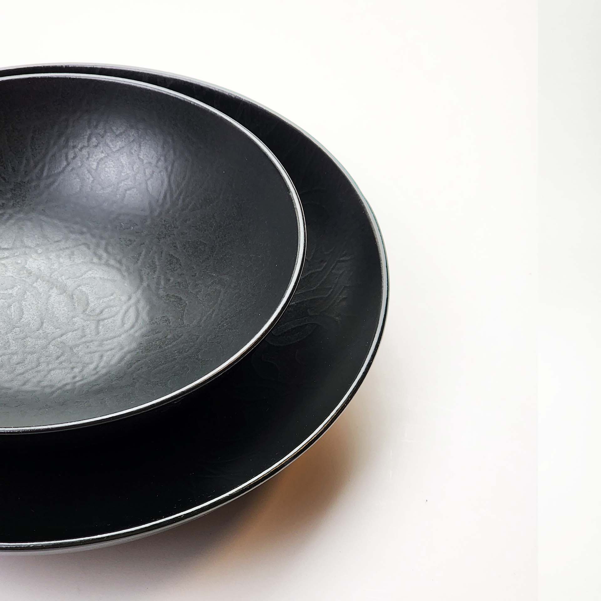 Güral Dinner Set for 6 People - Black - 24 PCS