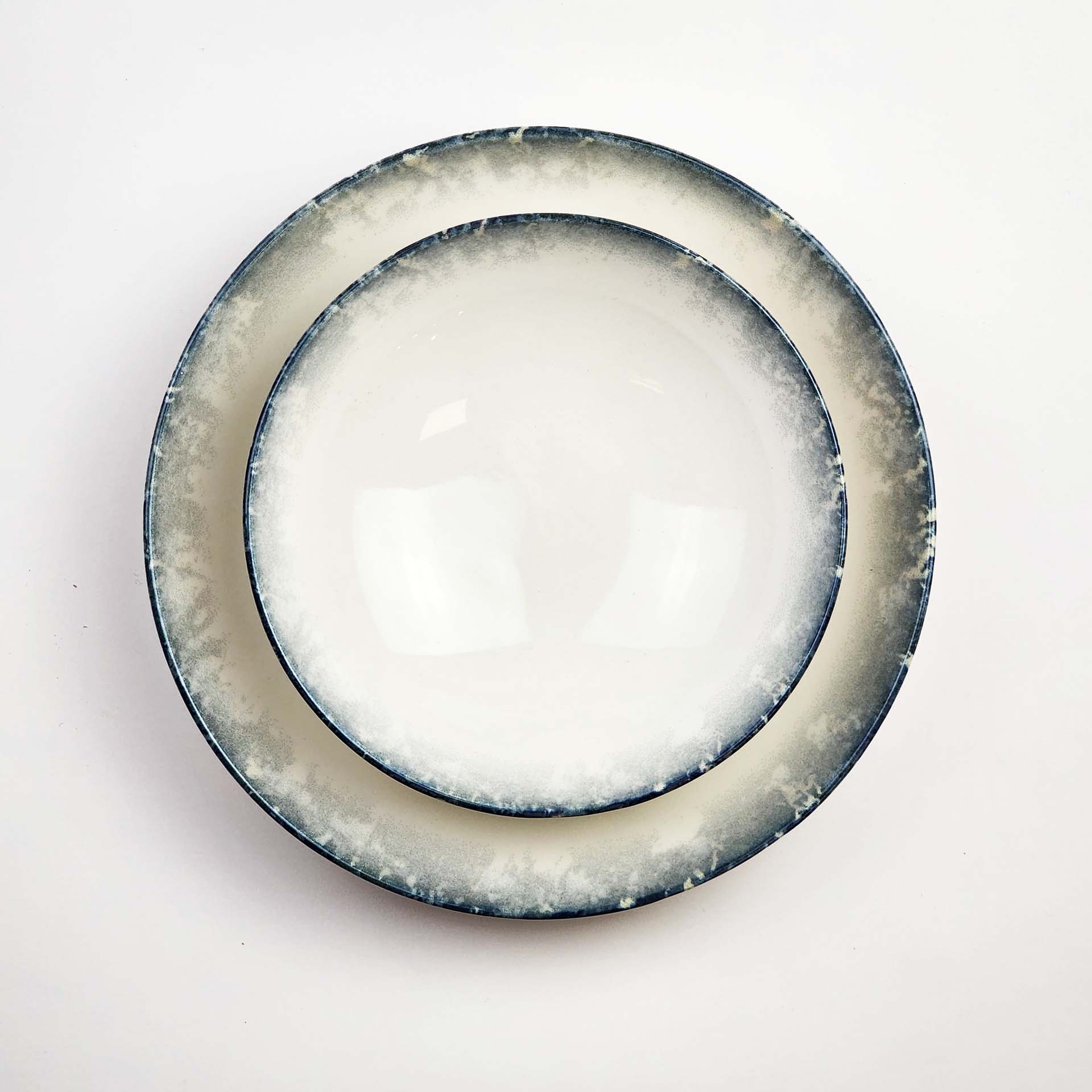 Güral Dinner Set for 6 People - Blue Sky - 24 PCS