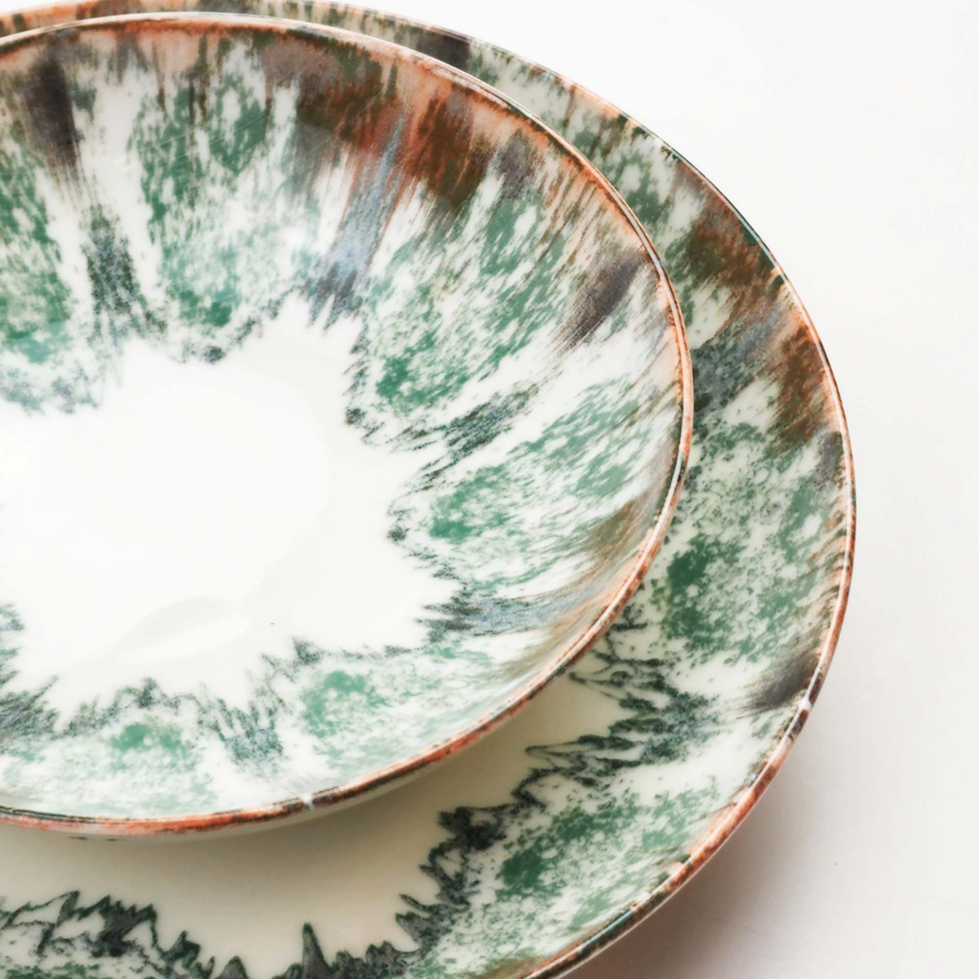 Güral Dinner Set for 6 People - Forest Design - 24 PCS