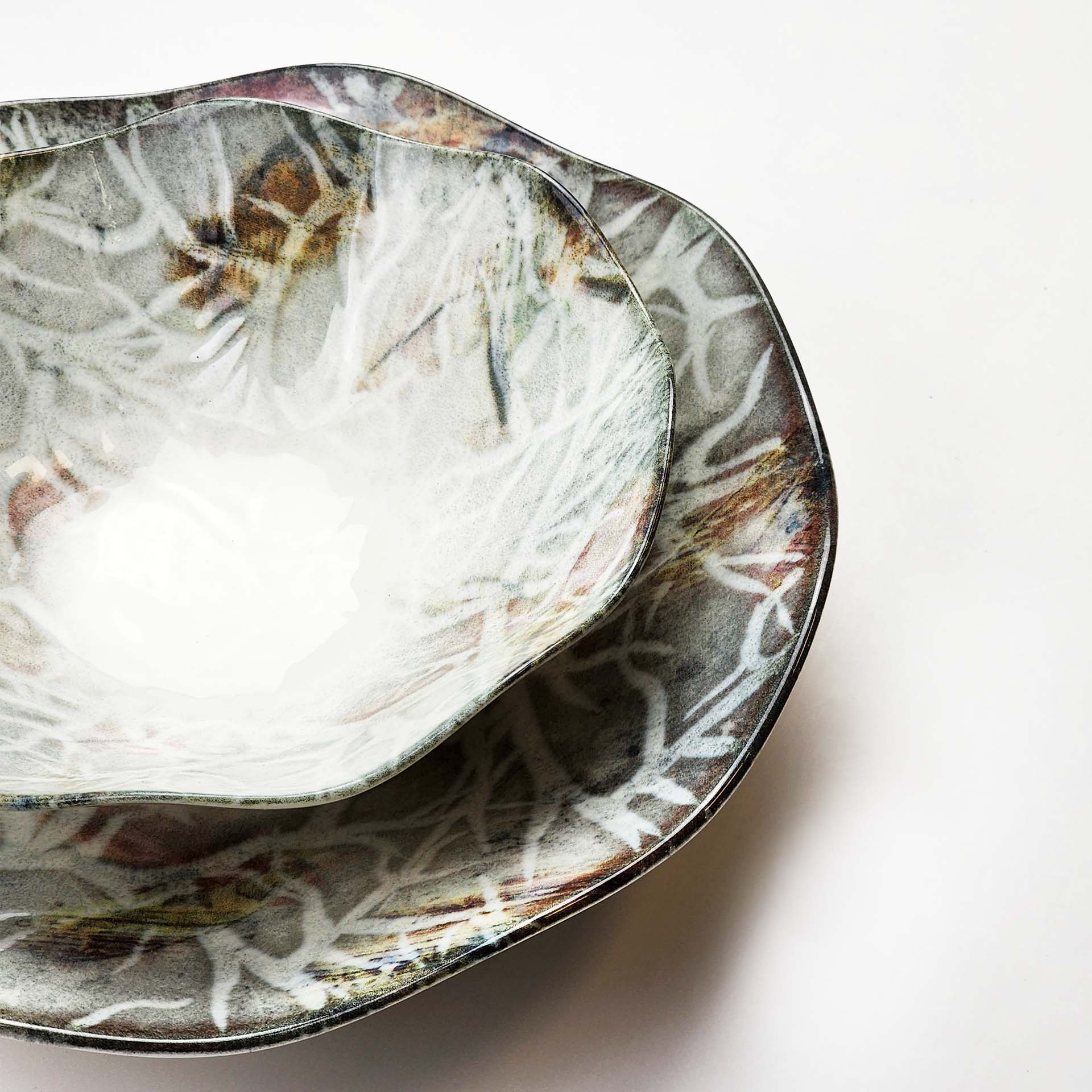 Güral Dinner Set for 6 People - White Fruity - 24 PCS