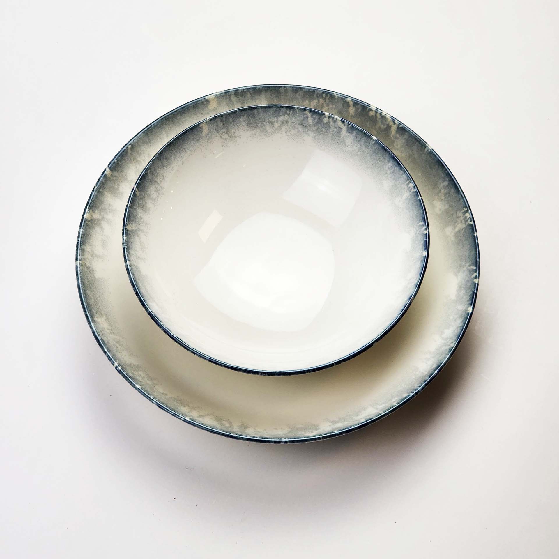 Güral Dinner Set for 6 People - Blue Sky - 24 PCS