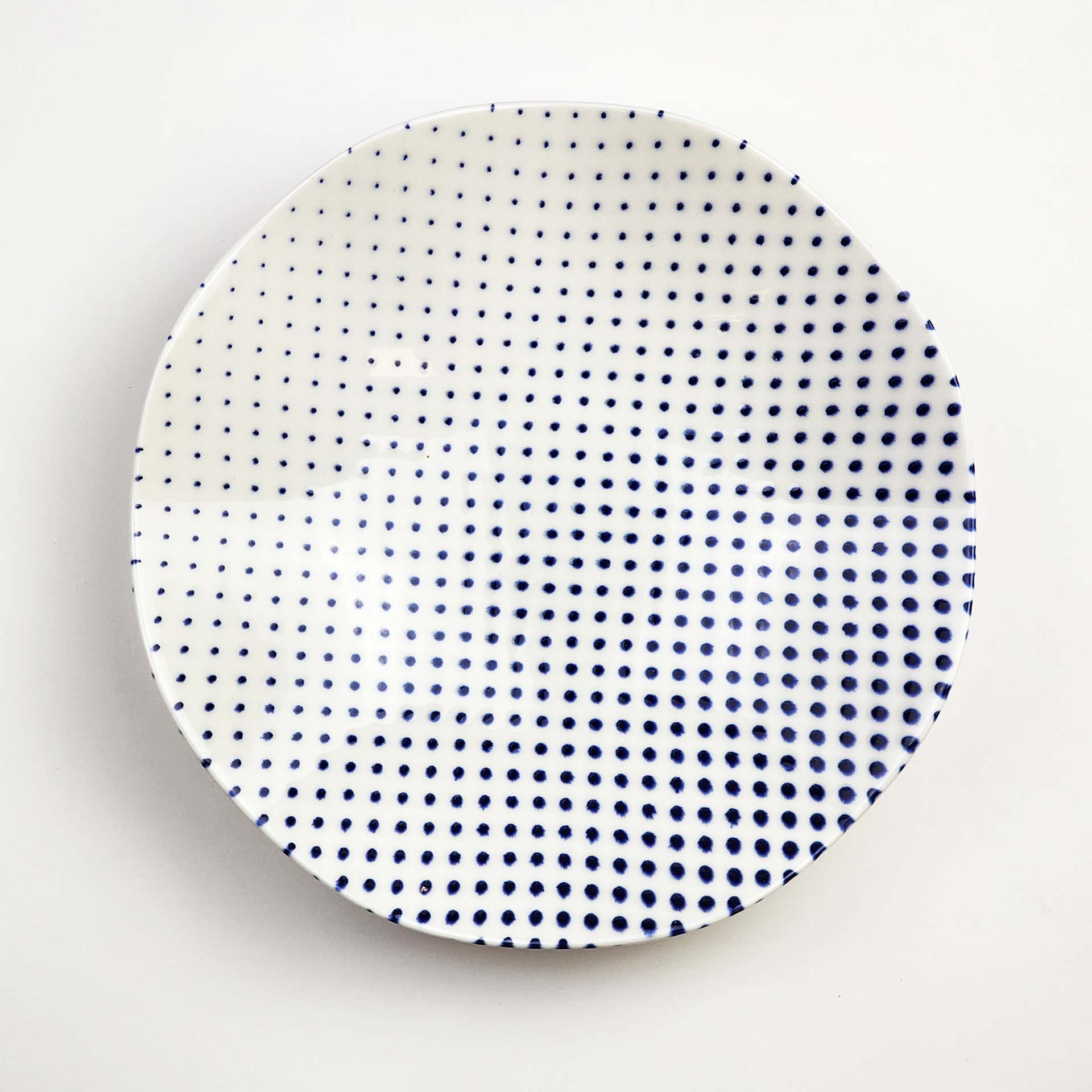 Güral Dinner Set for 6 People - Blue dot - 24 PCS