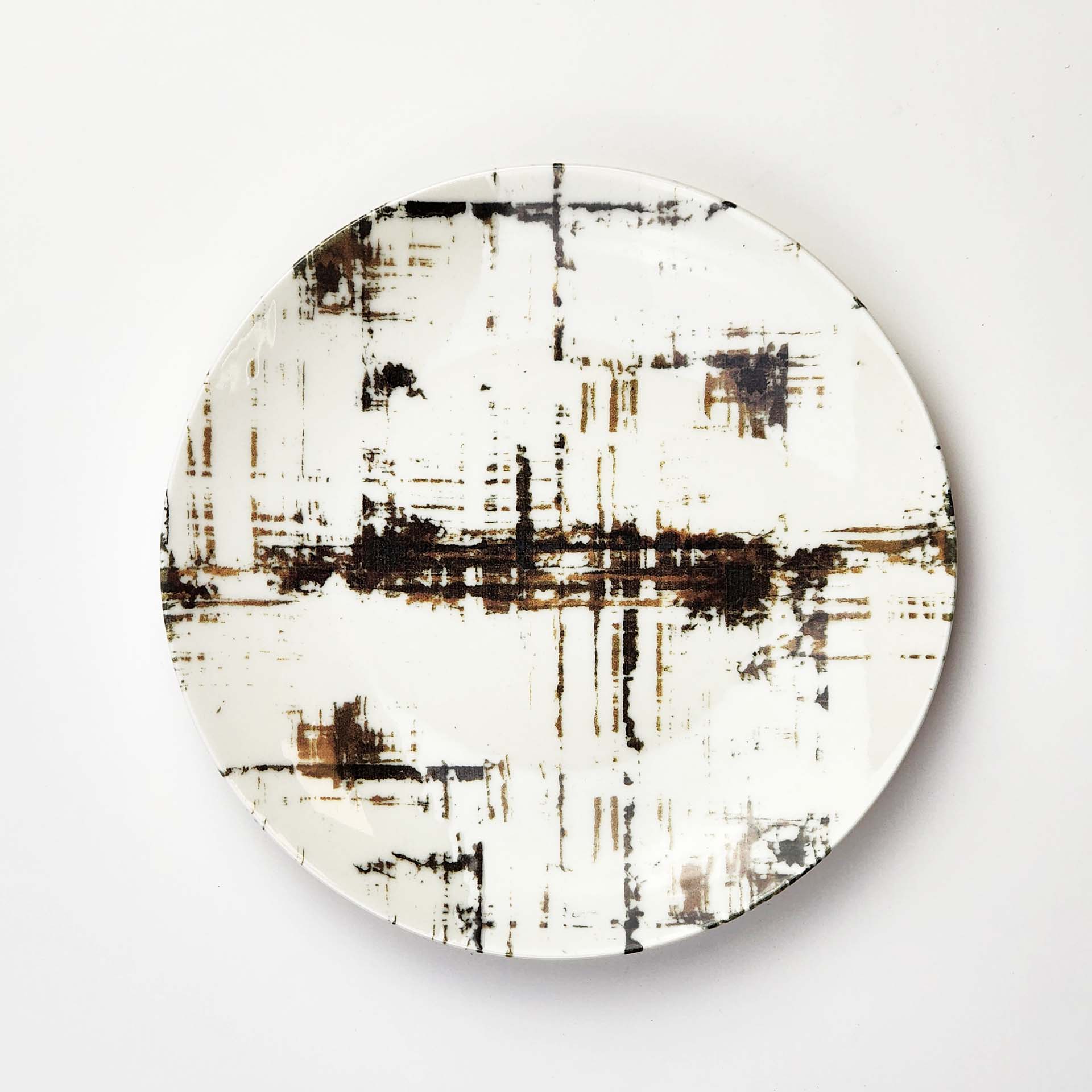 Güral Dinner Set for 6 People - White Decorated- 24 PCS