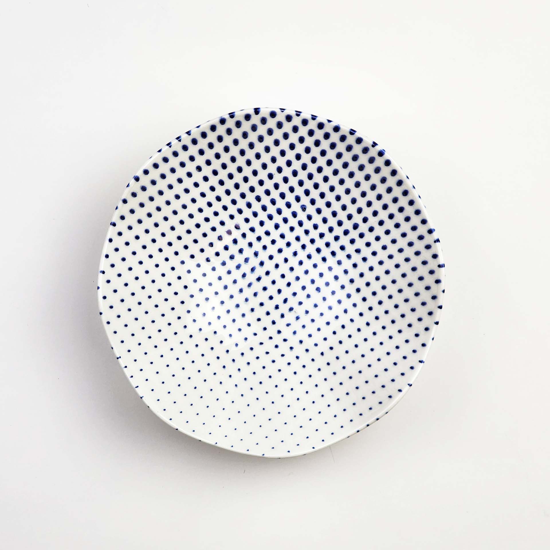 Güral Dinner Set for 6 People - Blue dot - 24 PCS