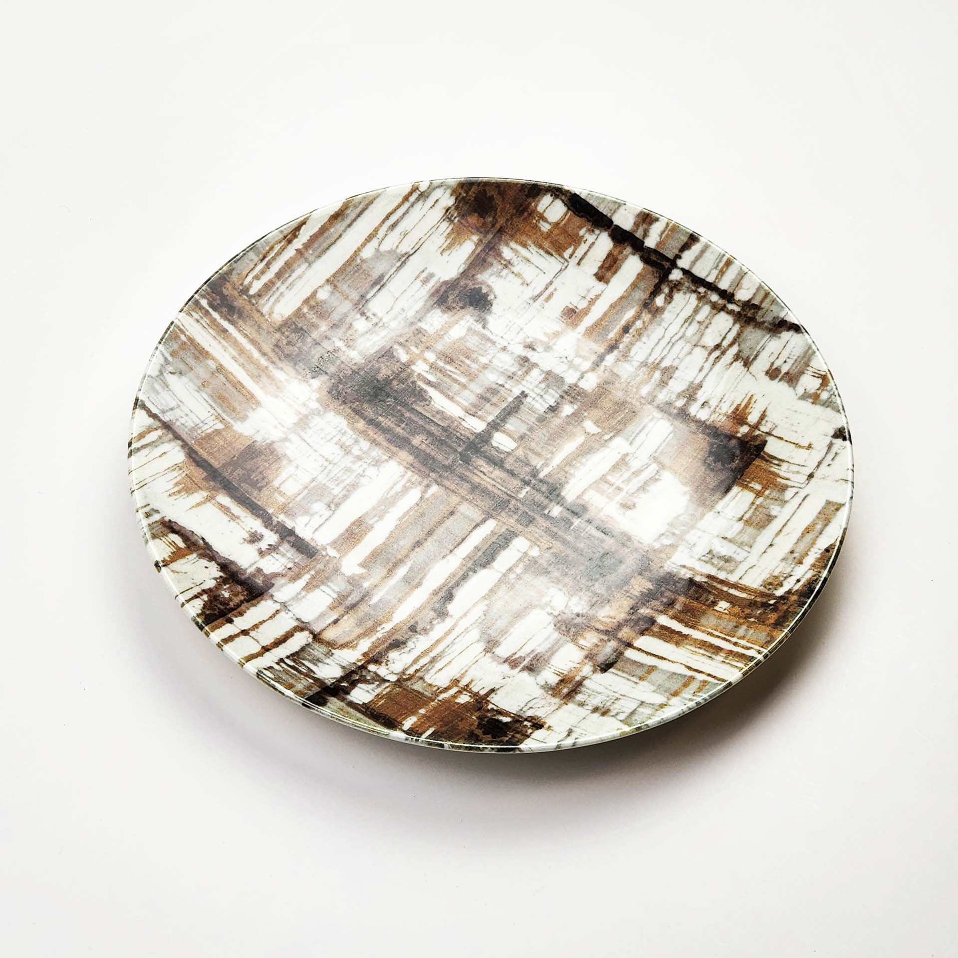 Güral Dinner Set for 6 People - White Decorated- 24 PCS