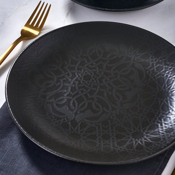 Güral Dinner Set for 6 People - Black - 24 PCS
