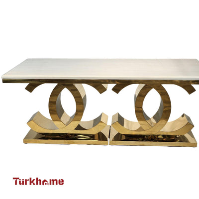 CC Marble Dining Table + 6 Chairs