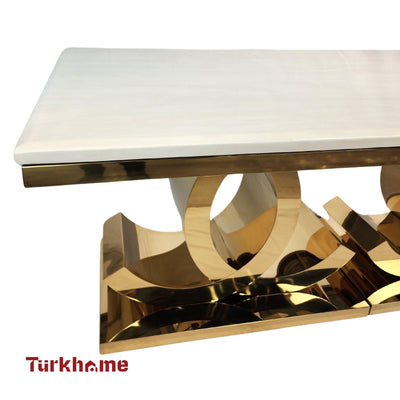 CC Marble Dining Table + 6 Chairs