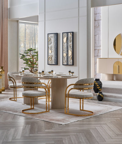 Assos Dining Table + 6 Chairs