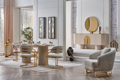 Assos Dining Table + 6 Chairs