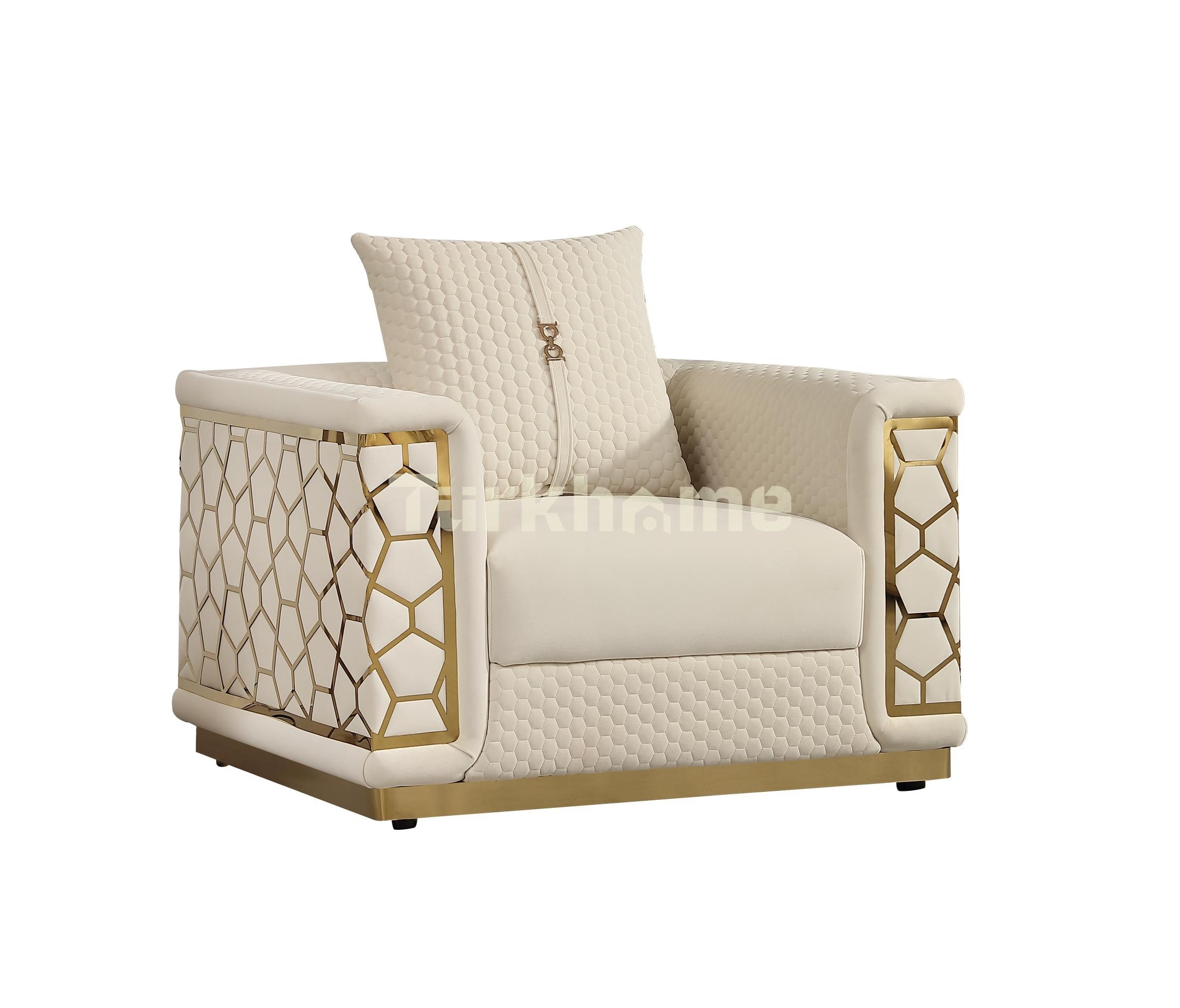 Antalya Arm Chair (White) (Brand New)