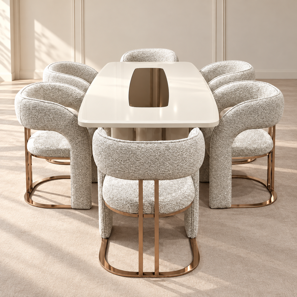 Nirvana Dining Table + 6 Chairs