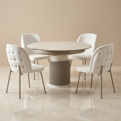 Stone (Extendable) MS 360 Table + 4 Chairs