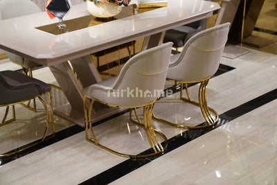 GALAXY Dining Table + 6 Chairs