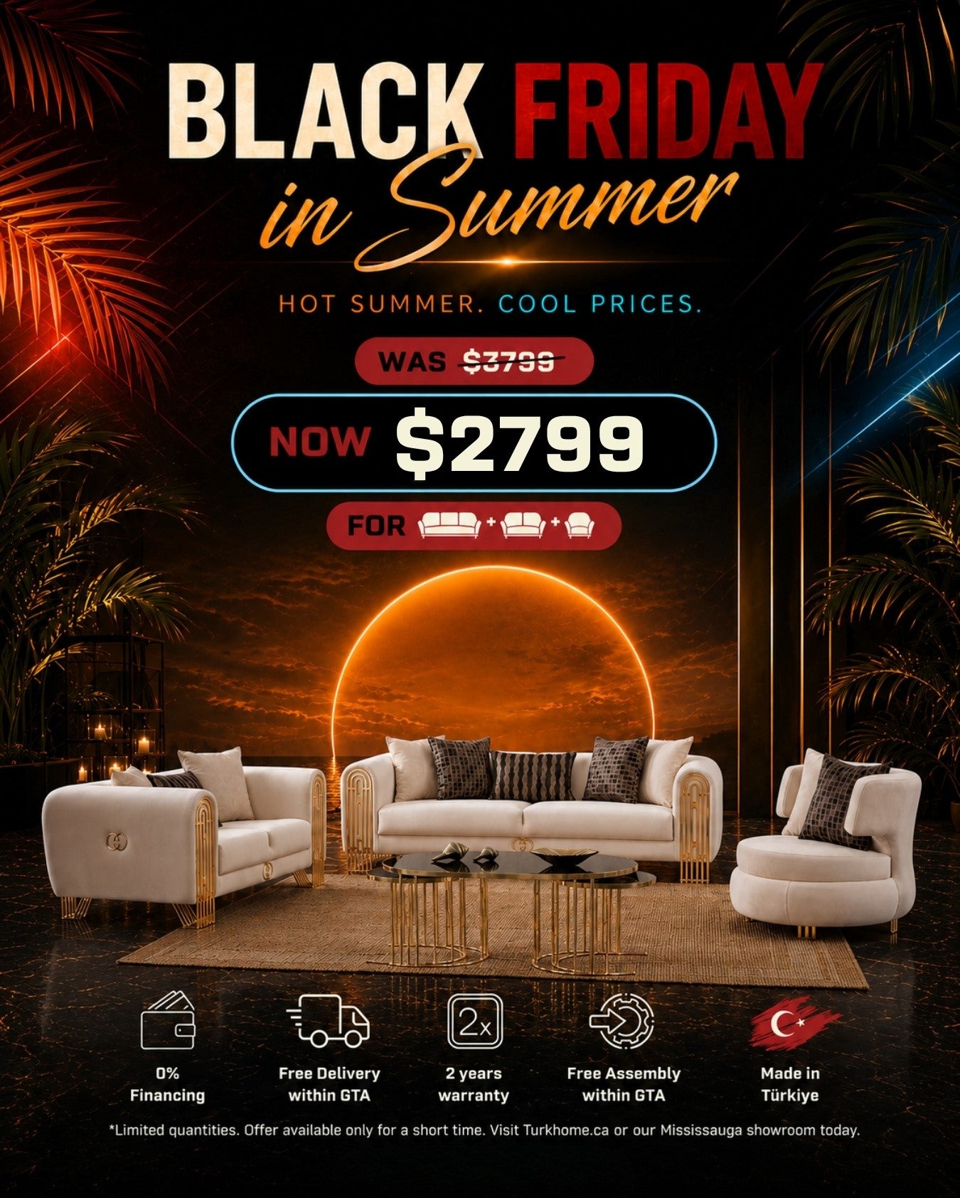 Monaco Sofa Set
