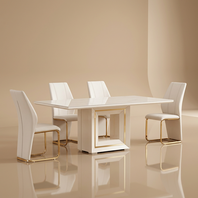 Sandstorm Dining Table + 6 Chairs