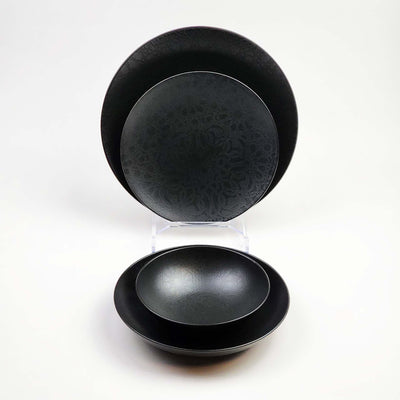 Güral Dinner Set for 6 People - Black - 24 PCS