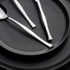 Zarif 24 Pcs Set with Dessert Spoon - Silver