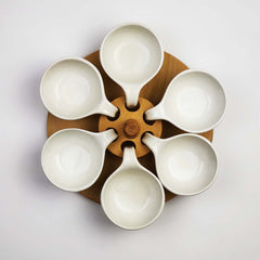 Turkish Breakfast Set - Porcelain & Wood 586