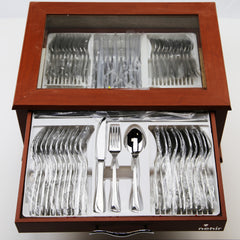 Maxi 89 Pieces Wood Boxed Set - Silver (Sandblast)