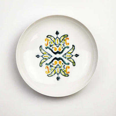 Güral Dinner Set for 6 People - White Green - 24 PCS