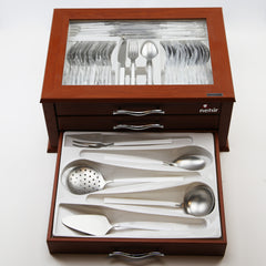 Dalyan Pearl - 89 Pieces Wooden Boxed Set - White & Silver