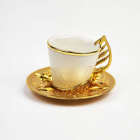 Turkish Coffee Cups Set - Gold 351