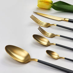 Dalyan Pearl 36 Pcs Set - Black & Gold