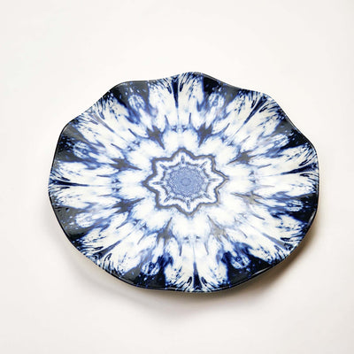 Güral Dinner Set for 6 People - White & Blue  - 24 PCS