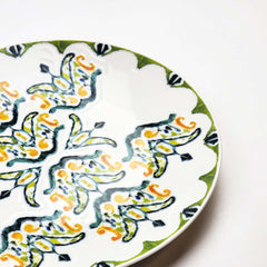 Güral Dinner Set for 6 People - White Green - 24 PCS