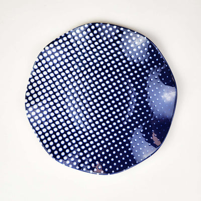 Güral Dinner Set for 6 People - Blue dot  - 24 PCS