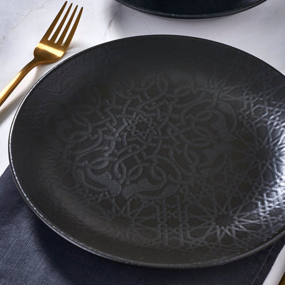 Güral Dinner Set for 6 People - Black - 24 PCS